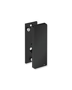 Hewi Plaque de montage système 900 900.50.00360CV pour bras porteurs mobiles, acier inoxydable thermolaqué noir mat profond, polyamide blanc mat, avec couvercle