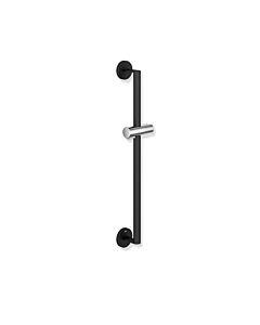Hewi System 900 barre de support de douche 900.33.03160JK acier inoxydable peint par poudrage noir mat profond / chromé , 900 mm, barre