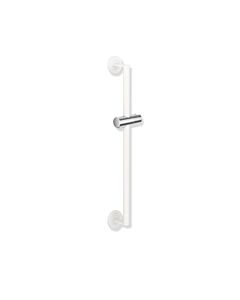 Hewi System 900 barre de support de douche 900.33.03160WD acier inoxydable peint par poudrage blanc deep matt / chromé , 900 mm, barre