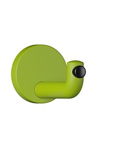 Hewi 477 wall hook 477.90B03574 105mm, door buffer black, matt, apple green