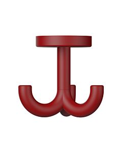 Hewi 477 crochet 477.90B05033 70mm, triple, rotatif, mat, rubinrot