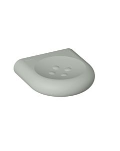 Hewi 477 porte-savon 477.02B10095 97mm, avec boutons, mat, gris roche