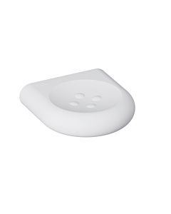Hewi 477 porte-savon 477.02B10098 97mm, avec boutons, mat, blanc signal