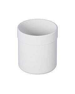 Hewi 477 mug 477.04B02098 signal white, flat bottom, matt