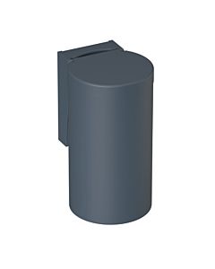Hewi 477 waste bin 477.05B10092 330x210mm, with hinged lid, adhesive label, matt, anthracite grey