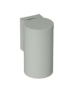 Hewi 477 waste bin 477.05B10095 330x210mm, with hinged lid, adhesive label, matt, rock grey
