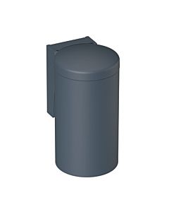 Hewi 477 poubelle 477.05B30092 340x210mm, avec couvercle à charnière, commande au genou, mat, gris anthracite