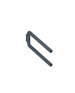 Hewi 477 porte-serviettes 477.09B10092 445x160mm, en 2 parties, mat, gris anthracite