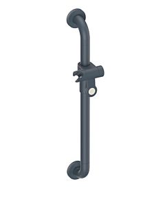 Hewi 477 shower rail 477.33B12092 600 mm, anthracite grey, matt
