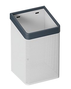 Hewi 477 panier à essuie-mains blanc tôle perforée, gris anthracite, pour sac de 60 l, mat