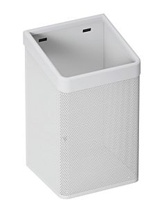 Hewi 477 paper towel basket 477.05B2001298 Perforated sheet white, signal white, for 60 l bag, matt