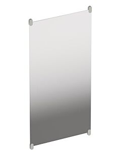 Hewi S 801 miroir mural 801.01B30095 600x1200x6mm, avec supports, mat, gris roche