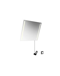 Hewi 801 tilting light mirror LED 801.01B40197 600x540x6mm, matt, light grey