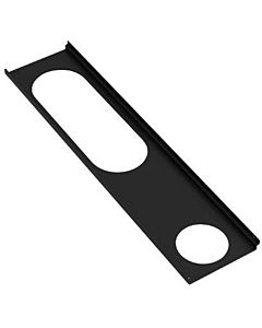 Hewi Ablage 950.13.0018DC 470mm, pulverbeschichtet, schwarz tiefmatt, links