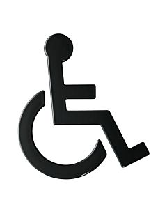 Hewi 801 symbol wheelchair 801.91.03090 deep black, self-adhesive
