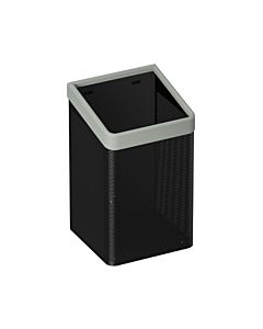 Hewi 477 paper towel basket 477.05B2001195 Perforated metal black, rock grey, for 60 l bag, matt