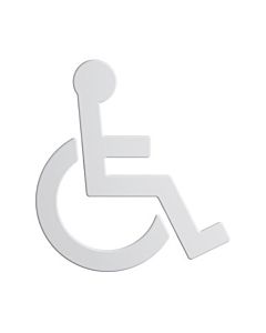 Hewi 801 Symbol Rollstuhl 801.91B03098 135x150x3mm, selbstklebend, matt, signalweiß