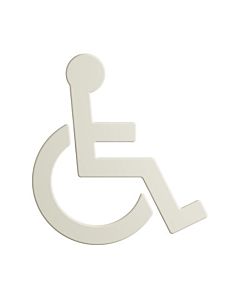 Hewi 801 Symbol Rollstuhl 801.91B03099 135x150x3mm, selbstklebend, matt, reinweiß