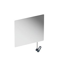Hewi S 801 tilting mirror 801.01B10092 600x540x6mm, with cable deflection, matt, anthracite grey