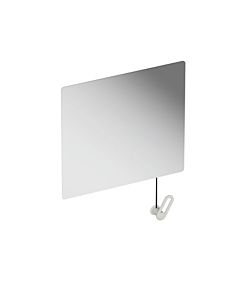 Hewi S 801 tilting mirror 801.01B10097 600x540x6mm, with cable deflection, matt, light grey