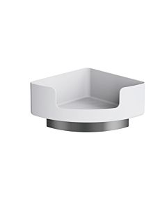 Hewi 802 LifeSystem corner shelf 802.03B22098 side length 210mm, with wall bracket, matt, signal white