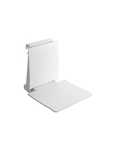 Hewi System 800 K siège suspendu 950.51.1009098 450 x 449 x 561 mm, siège et dossier blanc signal