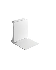 Hewi System 800 K siège suspendu 950.51.1109098 350 x 449 x 469 mm, assise et dossier blanc de signal