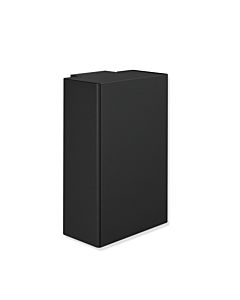 Hewi System 900 Abfallbehälter 900.05.00060 DC Edelstahl pulverbeschichtet schwarz tiefmatt, wandhängend