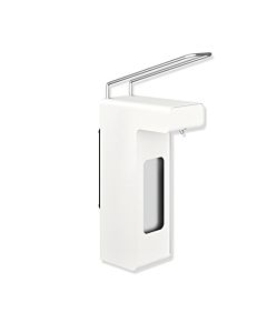 Hewi System 900 disinfection and Seifenspender 900.06.00260DX stainless steel powder-coated white deep matt, 92.5x388x207mm