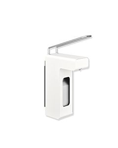 Hewi System 900 Desinfektions- und Seifenspender 900.06.00360DX Edelstahl pulverbeschichtet weiß tiefmatt, 80,5x342x203mm