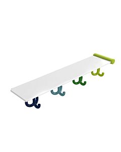 Hewi extension set 800.03.41474 shelf with triple hook, 4 places, apple green