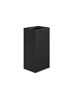 Hewi System 900 Papierabfallbehälter 900.05.00160DC Edelstahl pulverbeschichtet schwarz tiefmatt, 25 l, ohne Deckel