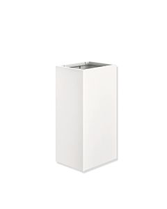 Hewi Poubelle à papier système 900 900.05.00160DX acier inoxydable peint par poudrage blanc deep matt, 25 l, sans couvercle