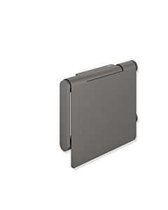 Hewi System 900 WC-Papierhalter 900.21.00560SC Edelstahl pulverbeschichtet dunkelgrau perlglimmer tiefmatt, mit Deckel