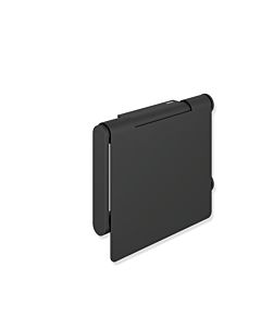 Hewi Système 900 WC - Porte-papier 900.21.00560 DC en acier inoxydable thermolaqué noir mat profond, avec couvercle