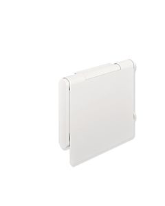 Hewi Système 900 WC - Porte-papier 900.21.00560 DX acier inoxydable thermolaqué blanc mat profond, avec couvercle