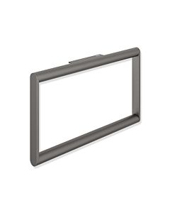 Hewi System 900 towel ring 900.09.00260SC stainless steel powder-coated dark gray pearl mica deep matt, closed