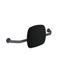 Hewi 801 dossier 801.51B917392 distance au mur 150mm, mat, dossier noir de jais, gris anthracite