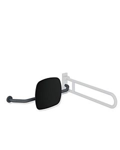 Hewi 801 dossier 801.51B9273L92 distance au mur 230mm, droite, mat, dossier noir de jais, gris anthracite