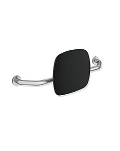 Hewi 805 support dorsal 805.51.91790 montage mural avec rosaces, noir de jais