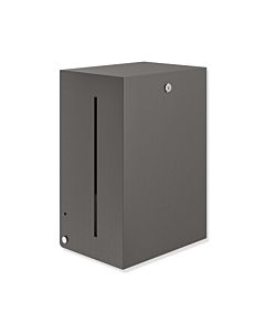 Hewi System 900 paper roll dispenser 900.06.01060SC stainless steel powder-coated dark gray pearl mica deep matt, electronic