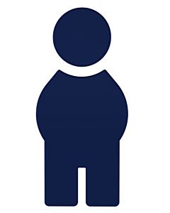 Hewi 801 symbol man 801.91.01050 steel blue, self-adhesive