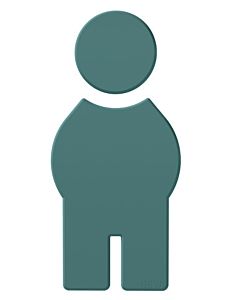 Hewi 801 symbole homme 801.91.01055 bleu aqua, autocollant