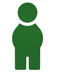 Hewi 801 symbole homme 801.91.01072 vert mai, autocollant