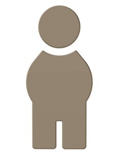 Hewi 801 symbole homme 801.91.01086 sable, autocollant