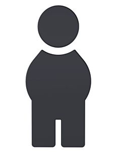 Hewi 801 symbole homme 801.91.01092 gris anthracite, autocollant