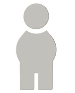 Hewi 801 symbole homme 801.91.01097 gris clair, autocollant