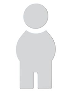 Hewi 801 symbole homme 801.91.01098 blanc de sécurité, autocollant