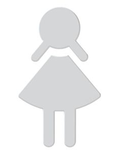 Hewi 801 symbole femme 801.91.02098 blanc de sécurité, autocollant