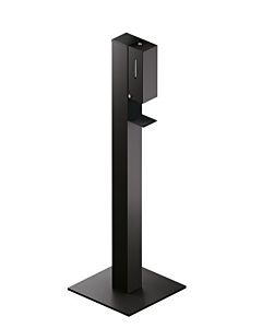 Hewi Colonne de distributeur de désinfection sensorielle 900.06.01360SC aluminium peint par poudrage gris foncé perle mica profond mat, aluminium poudré